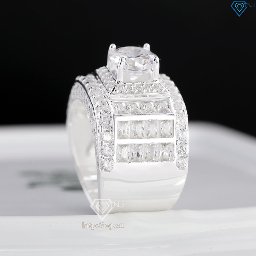 Nhẫn nam bạc bản to cao cấp NNA0878