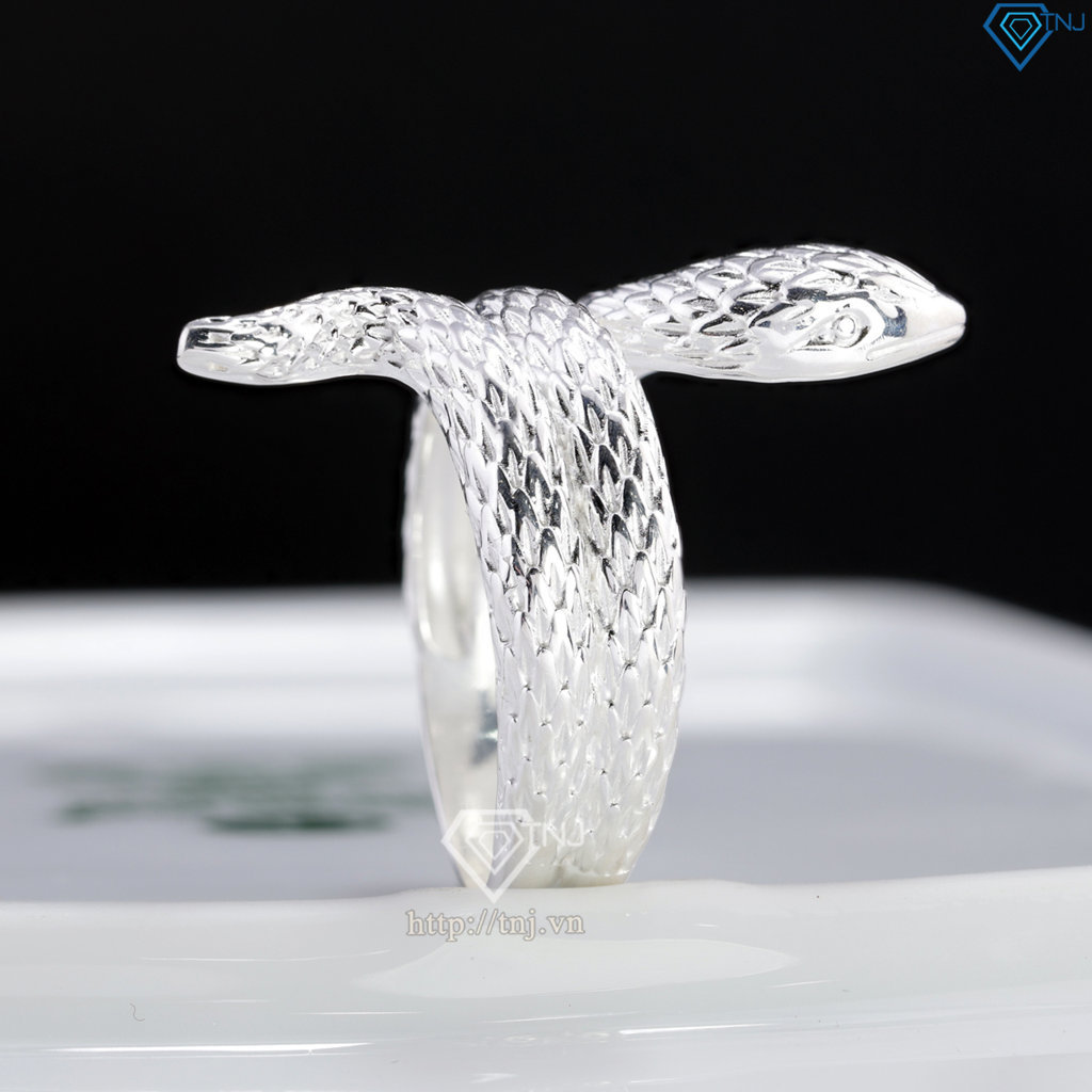 Nhẫn bạc hình rắn cho nam cá tính NNA0880