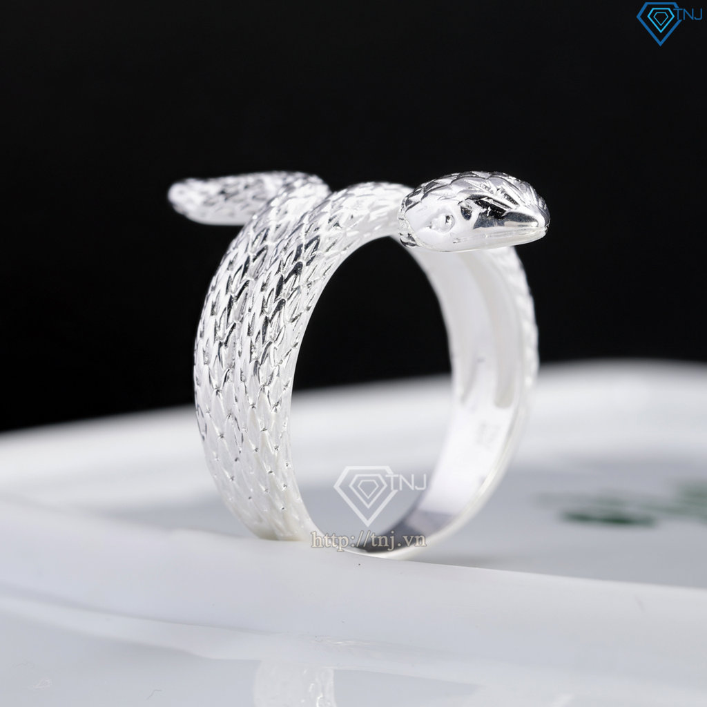 Nhẫn bạc hình rắn cho nam cá tính NNA0880