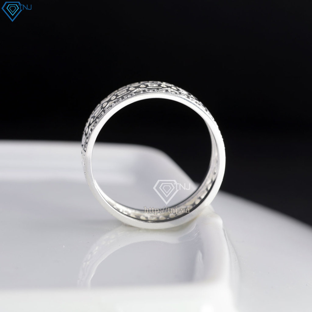 Nhẫn bạc nam kim tiền đơn giản NNA0885