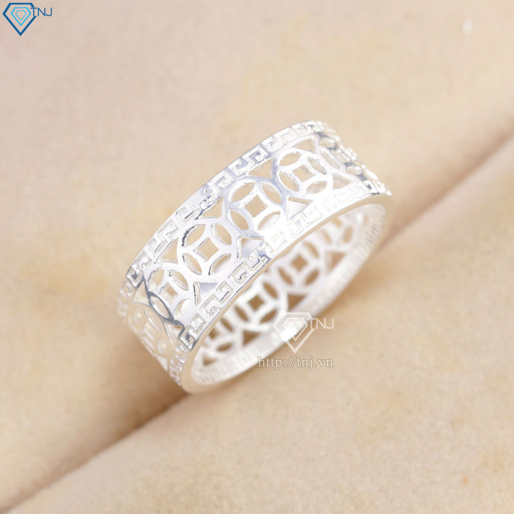 Nhẫn bạc nam kim tiền đơn giản NNA0885