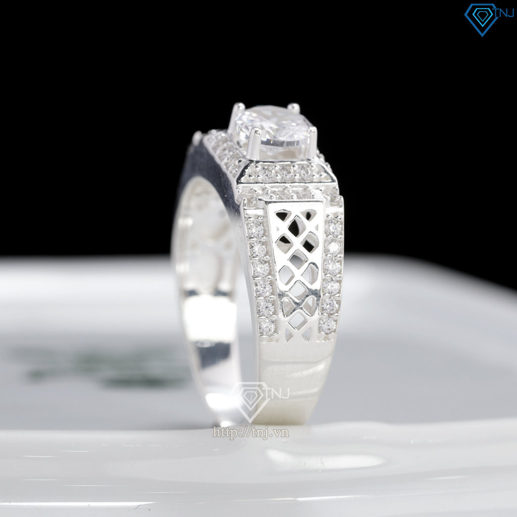 Nhẫn nam bạc bản nhỏ Hà Nội NNA0889