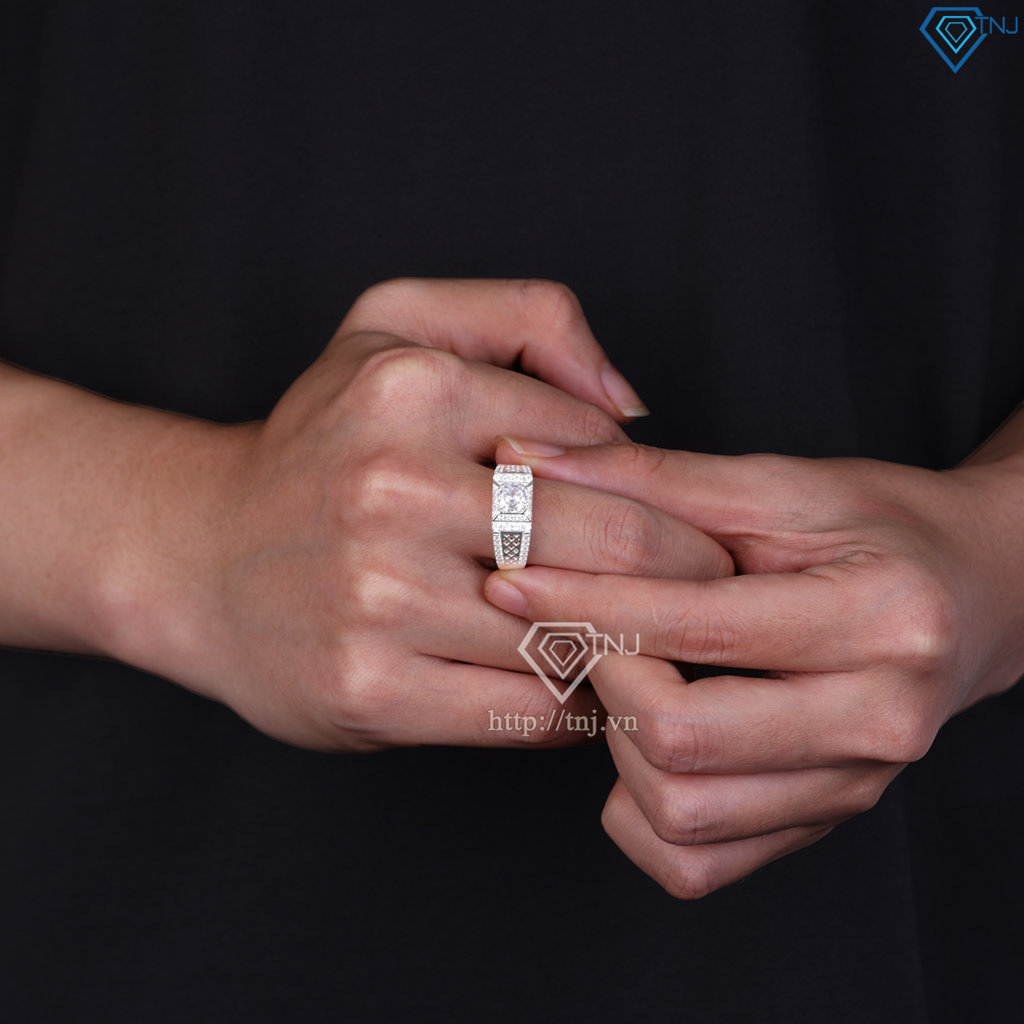 Nhẫn nam bạc bản nhỏ Hà Nội NNA0889