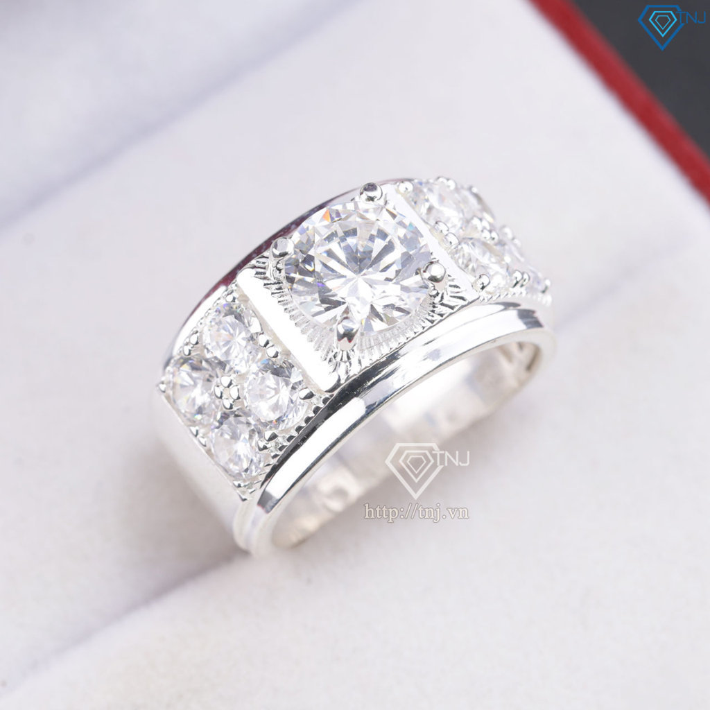 Nhẫn nam bạc cách điệu Hà Nội NNA0900