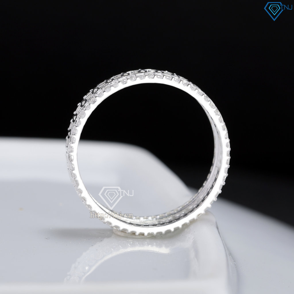 Nhẫn nam kim tiền bằng bạc bản nhỏ NNA0906