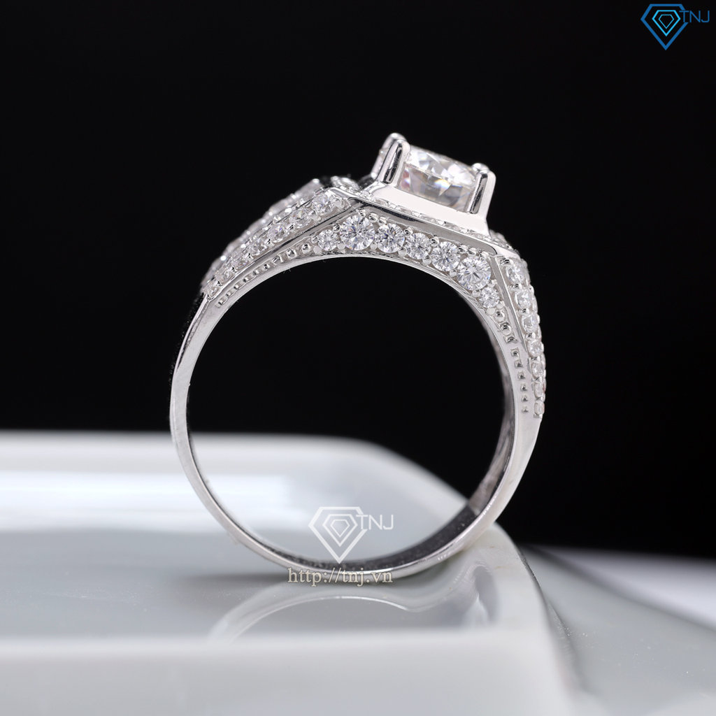 Nhẫn nam Moissanite đẹp 7.0mm - Kiểm định GRA NNAM0225