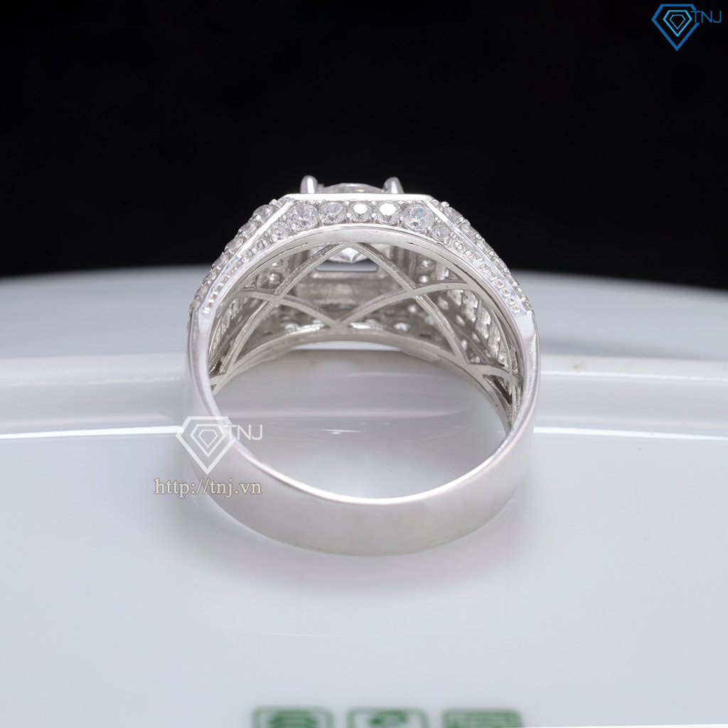 Nhẫn nam Moissanite đẹp 7.0mm - Kiểm định GRA NNAM0225