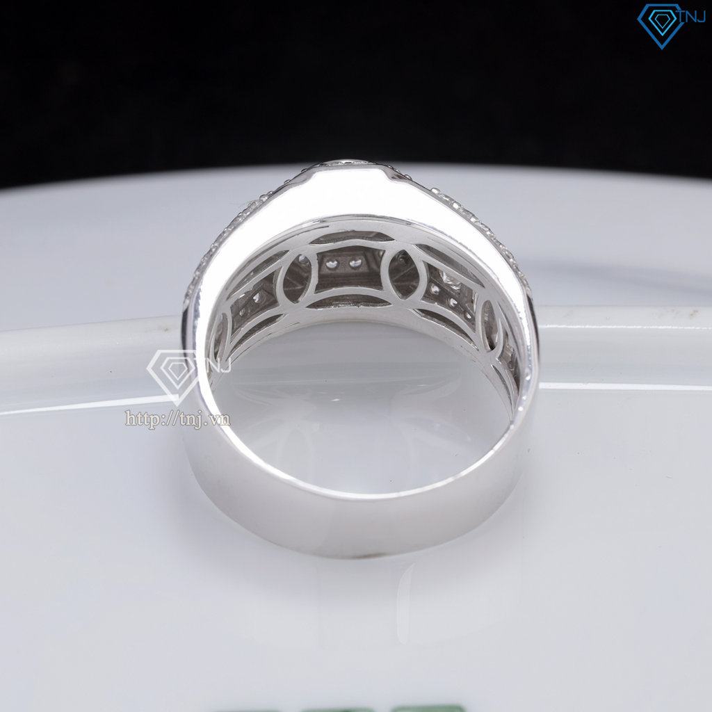 Nhẫn nam Moissanite đơn giản đính đá 6.0mm - Kiểm định GRA NNAM0229