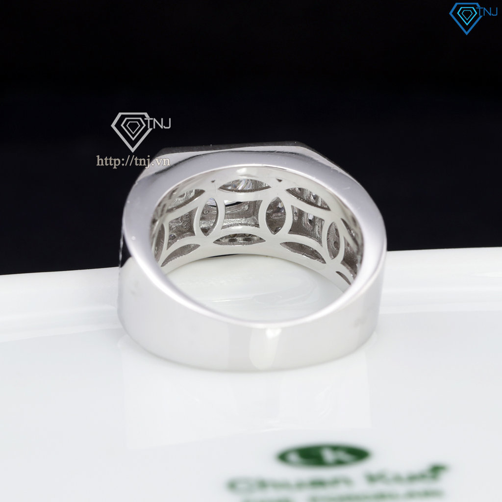 Nhẫn nam đẹp đính kim cương nhân tạo 6.0mm - Kiểm định GRA NNAM0232