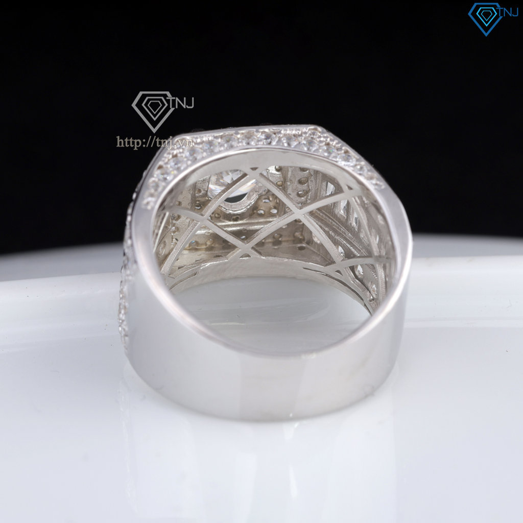 Nhẫn kim cương Moissanite nam cao cấp 7.0mm - Kiểm định GRA NNAM0237