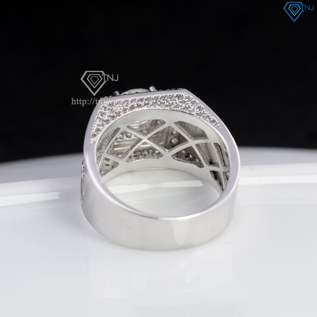 Nhẫn nam Patek Philippe đính kim cương Moissanite cao cấp 7.0mm - Kiểm định GRA NNAM0242