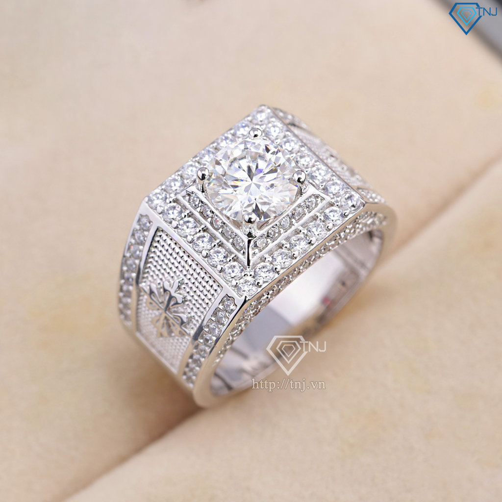 Nhẫn nam Patek Philippe đính kim cương Moissanite cao cấp 7.0mm - Kiểm định GRA NNAM0242