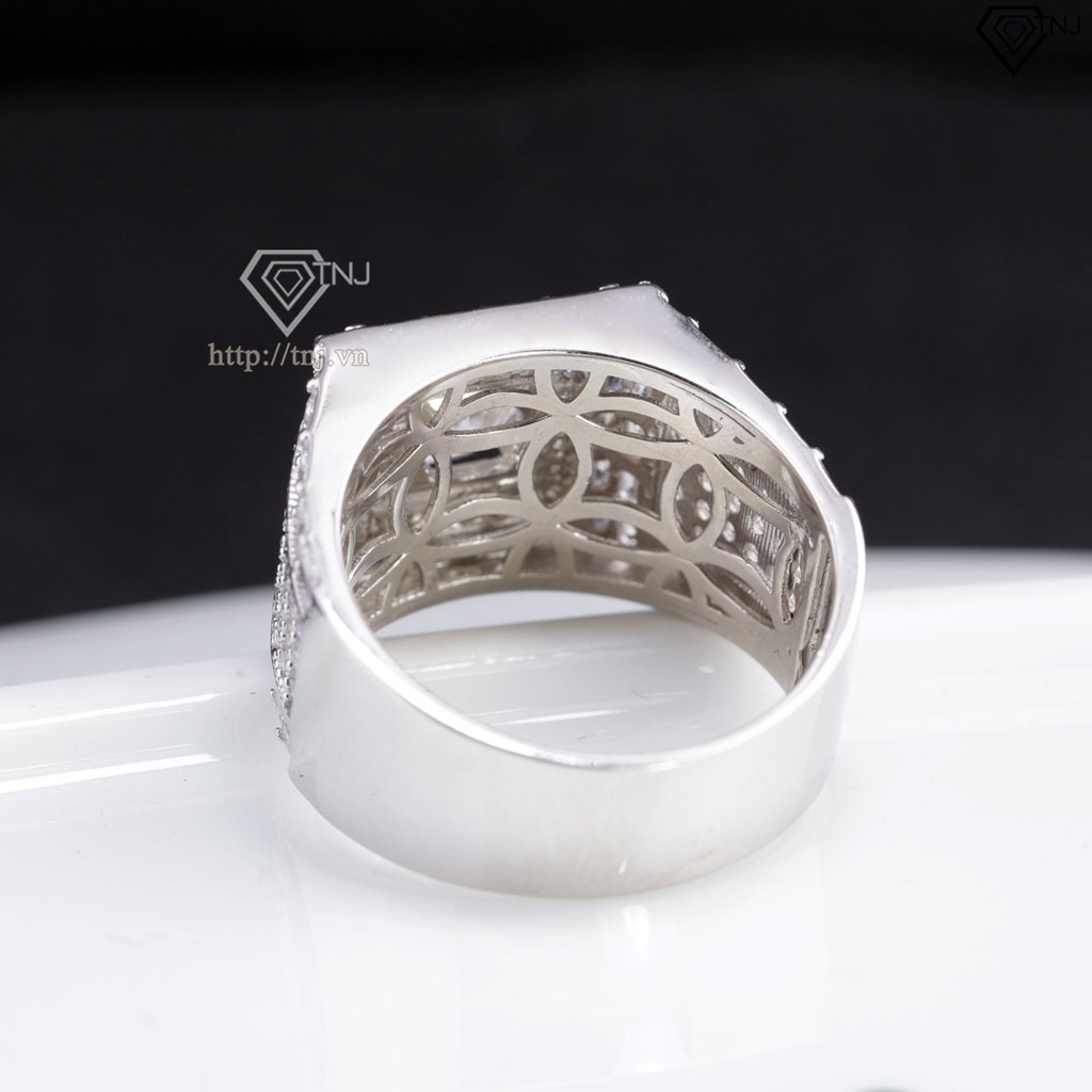 Nhẫn kim cương Moissanite nam cao cấp 7.0mm - Kiểm định GRA NNAM0247
