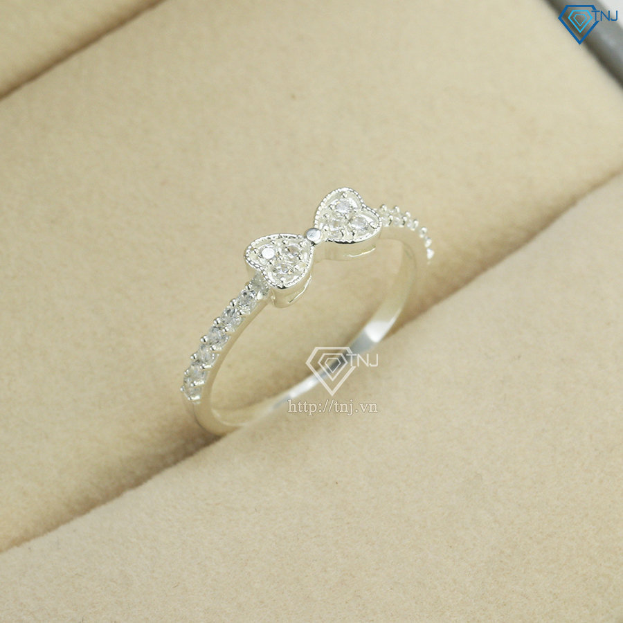 Nhẫn bạc nữ hình chiếc nơ đẹp NN0135