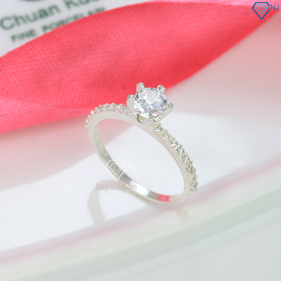 Nhẫn bạc nữ đẹp đính đá cao cấp NN0188
