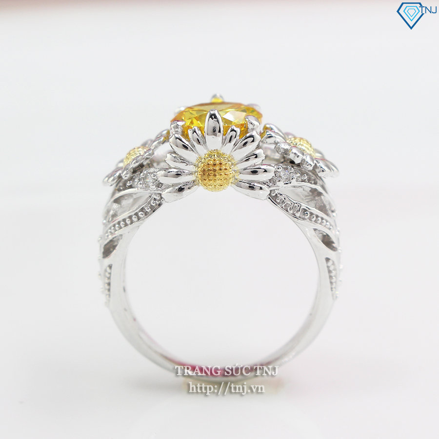 Nhẫn bạc nữ hình bông Hoa Hướng Dương đẹp NN0198