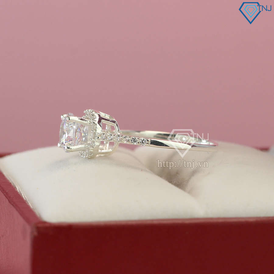 Nhẫn bạc nữ đẹp đính đá cao sang trọng NN0259