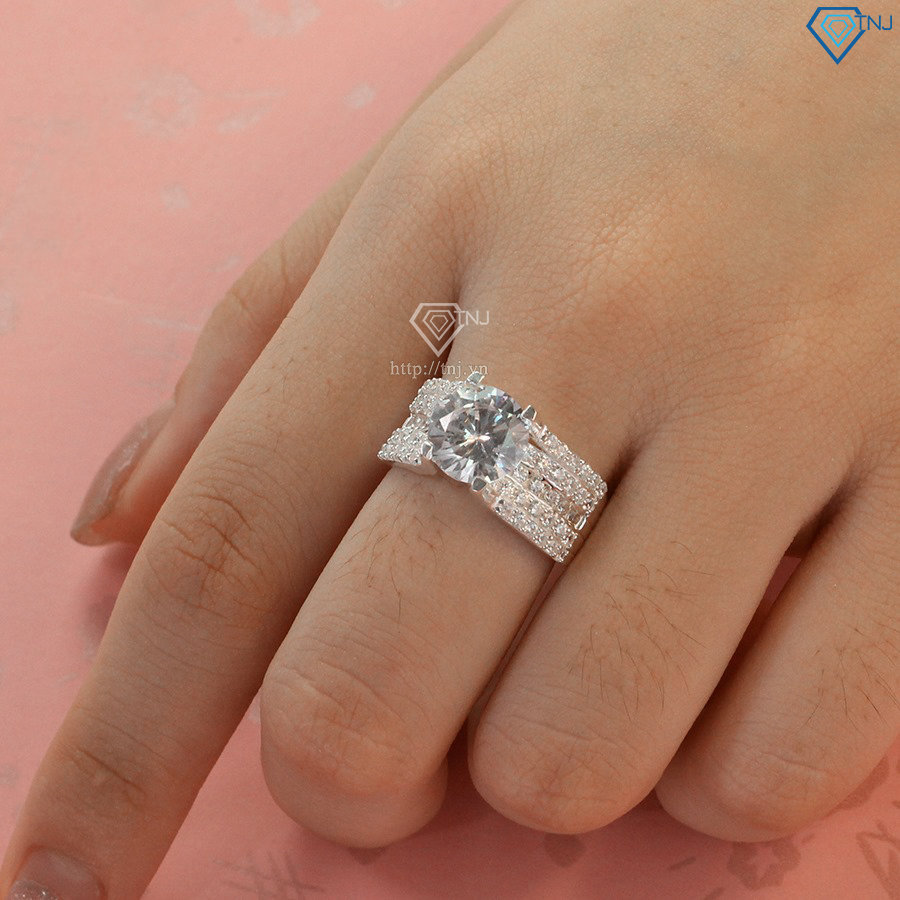 Nhẫn bạc nữ bản to NN0295