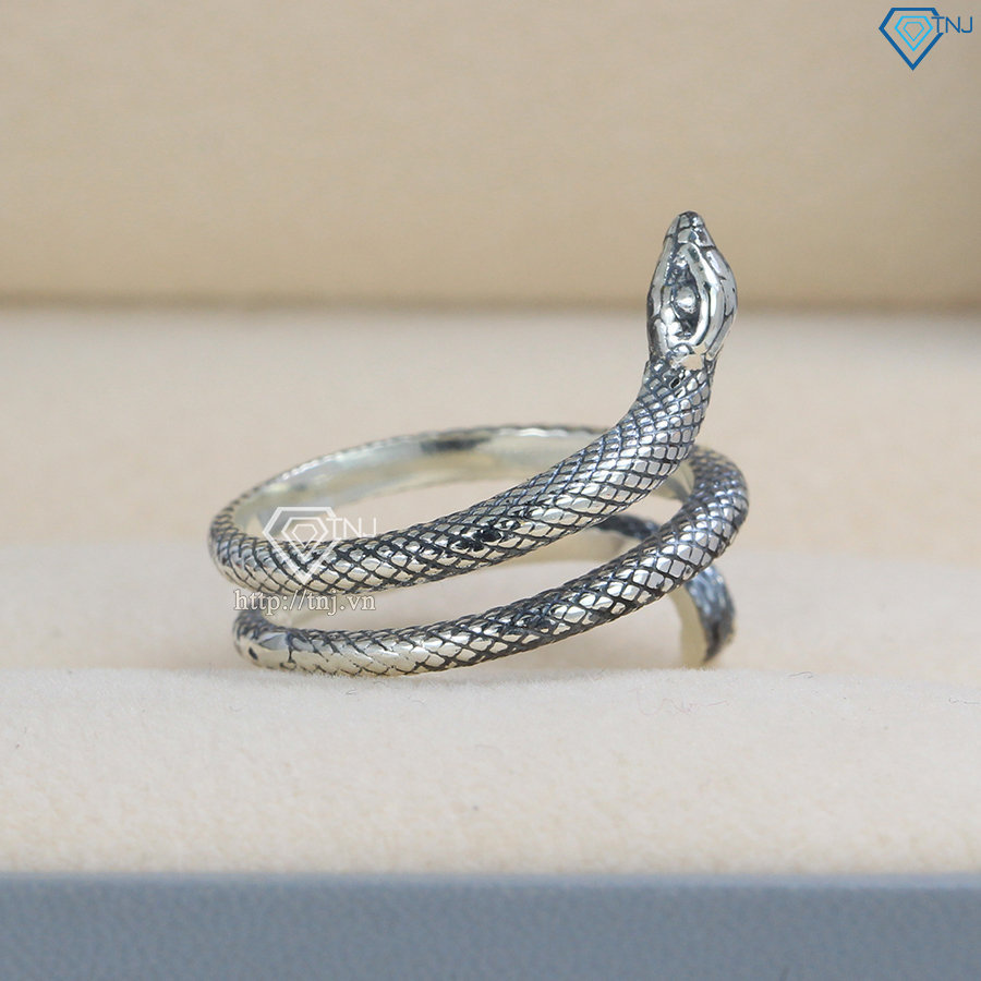 Nhẫn hình rắn bạc thái cho nữ NN0329
