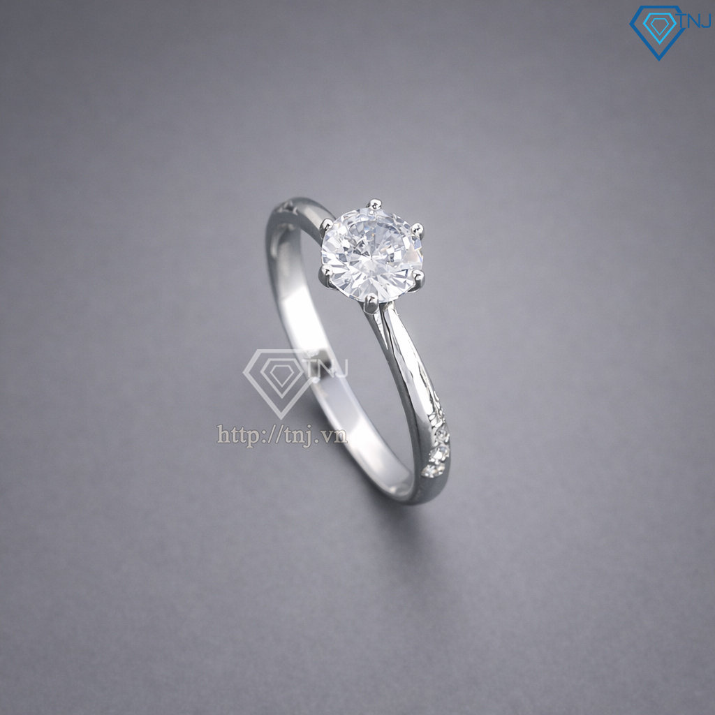 Nhẫn bạc nữ đơn giản giá rẻ xi kim NN0417-XK