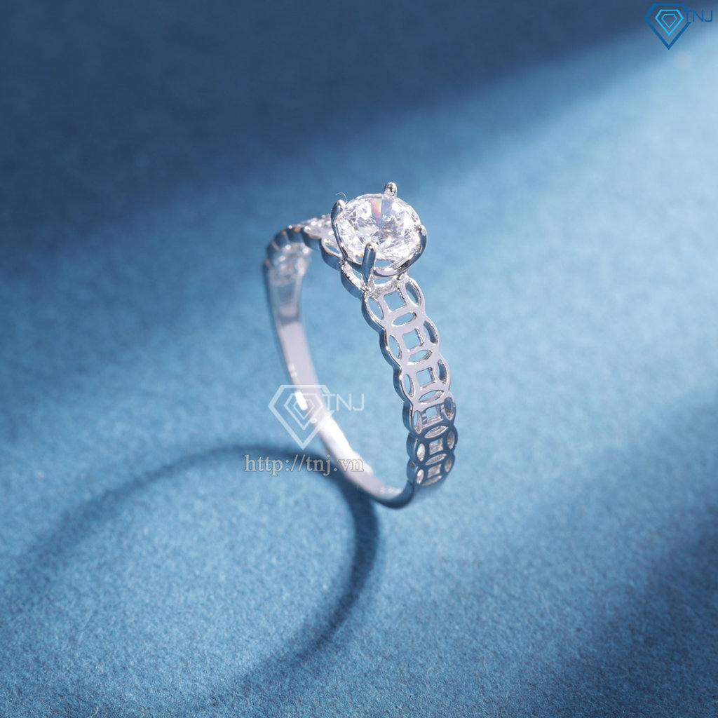 Nhẫn bạc nữ kim tiền xi kim giá rẻ NN0421-XK