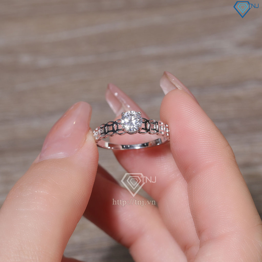 Nhẫn bạc nữ kim tiền xi kim giá rẻ NN0421-XK