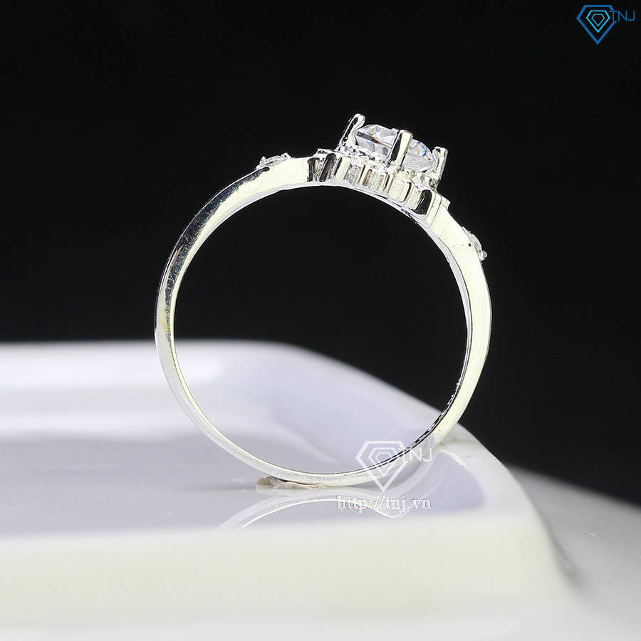 Nhẫn bạc nữ bông hoa đính đá NN0458