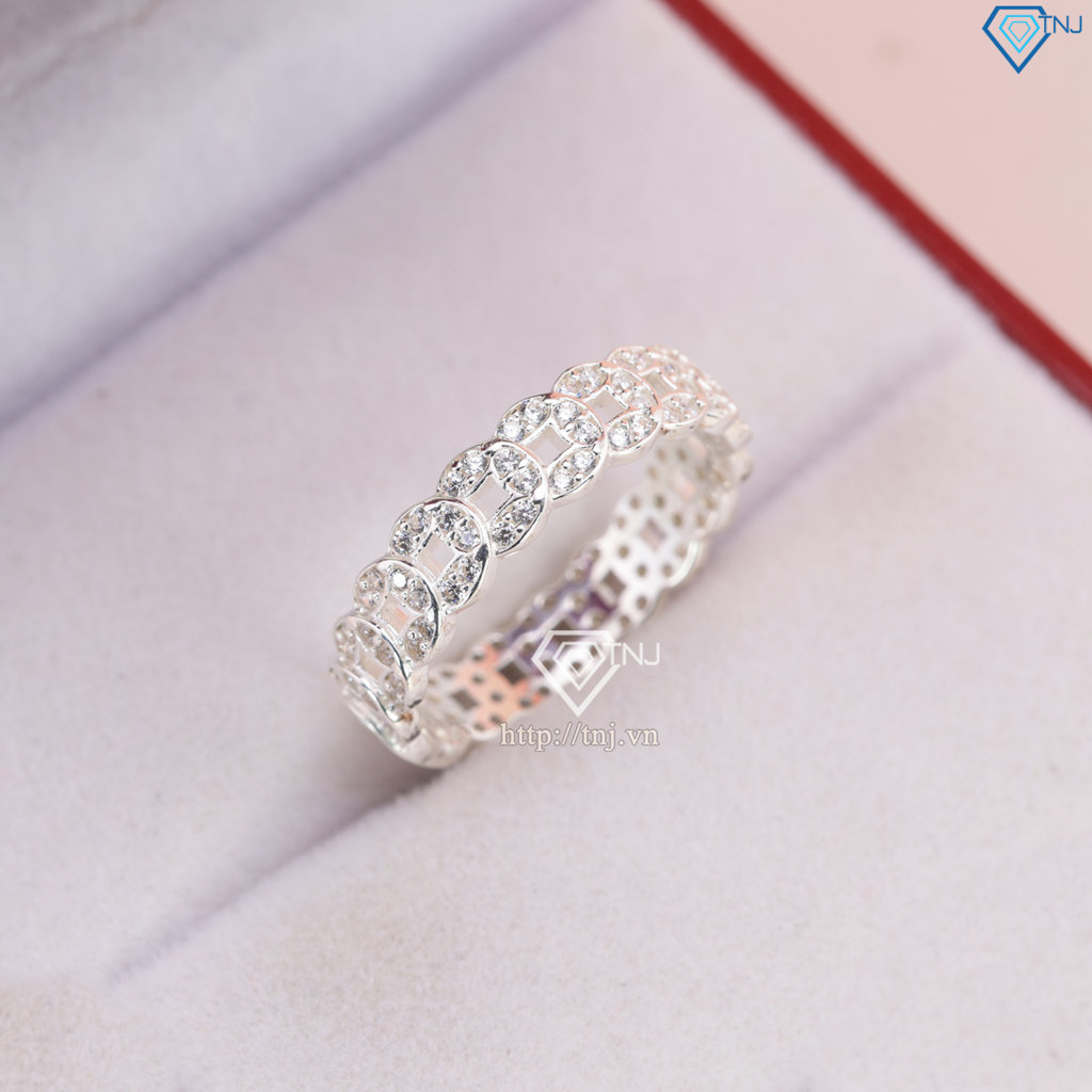 Nhẫn bạc nữ kim tiền đính đá đẹp NN0522