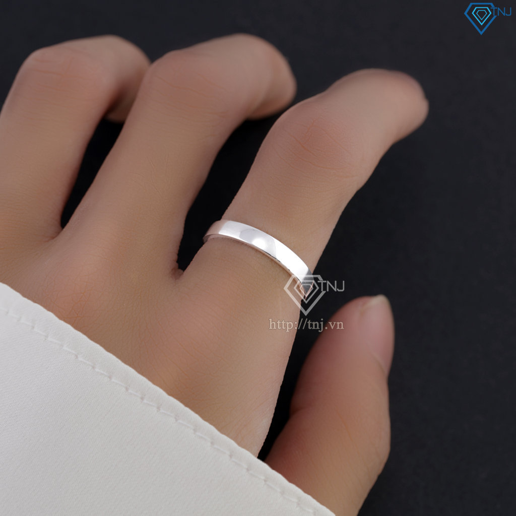Nhẫn bạc nữ tròn trơn NN0529