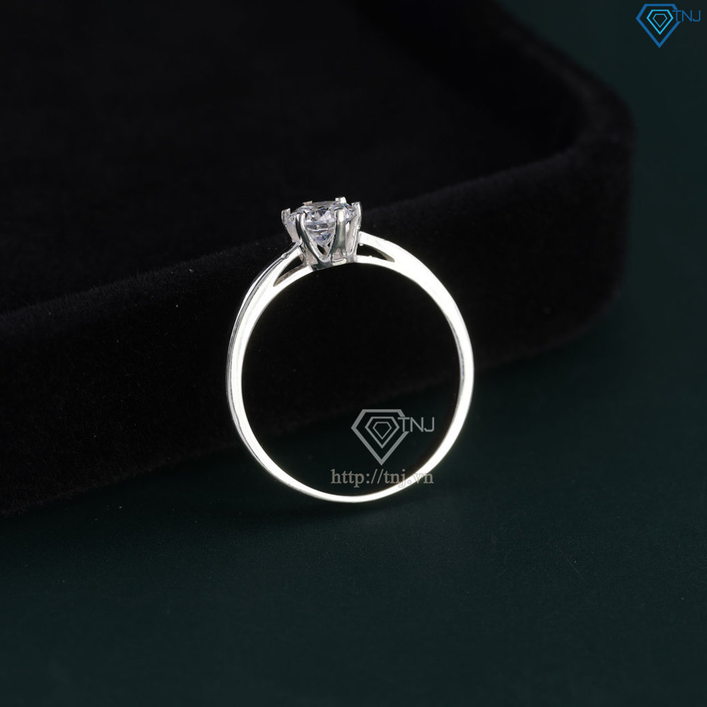 Nhẫn bạc nữ đơn giản đính đá NN0530