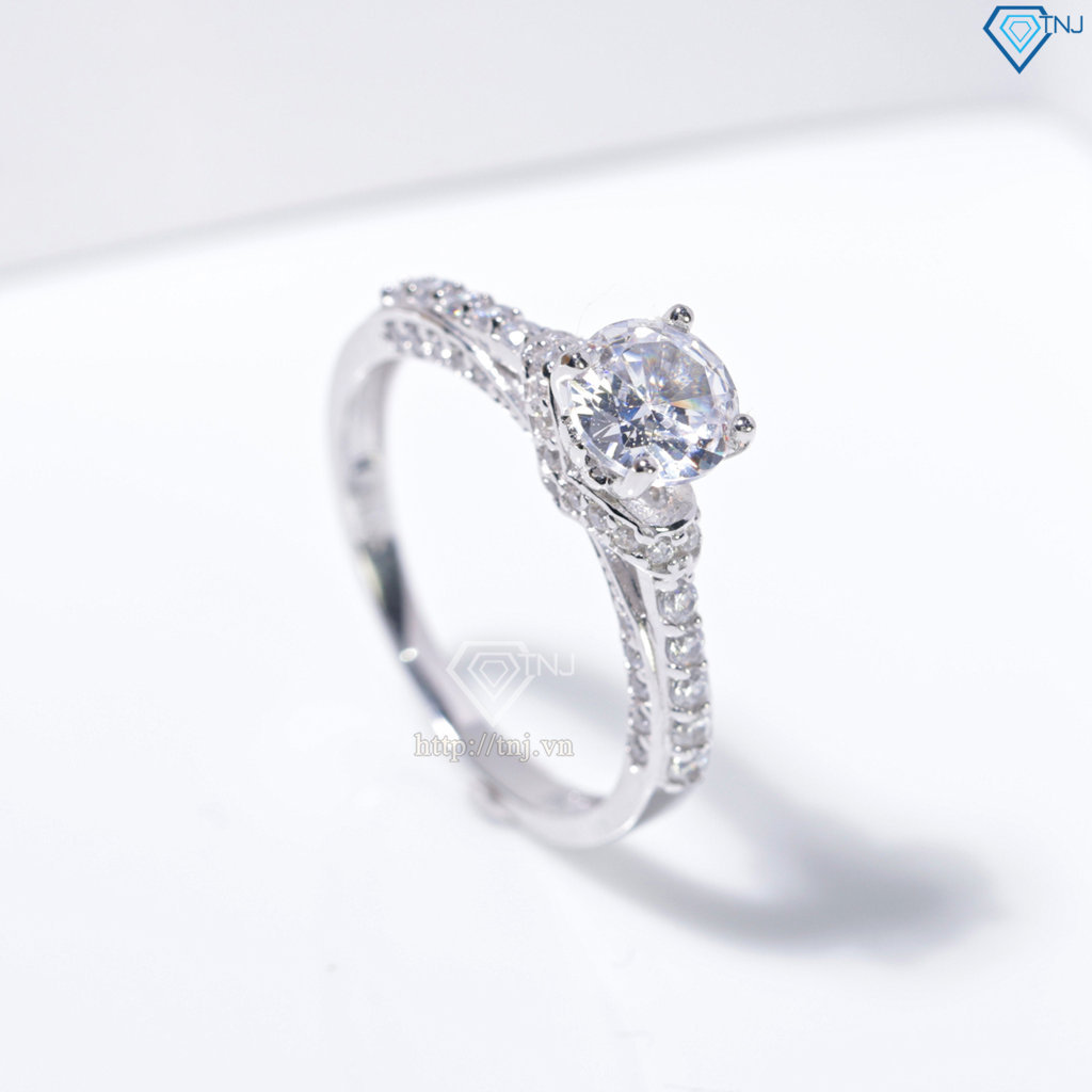 Nhẫn bạc nữ 925 xi kim đính đá sang trọng NN0541