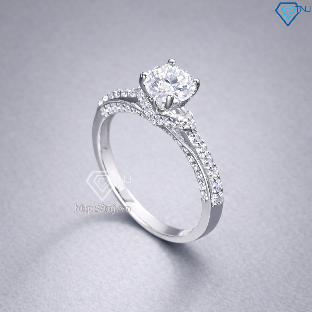 Nhẫn bạc nữ 925 xi kim đính đá sang trọng NN0541