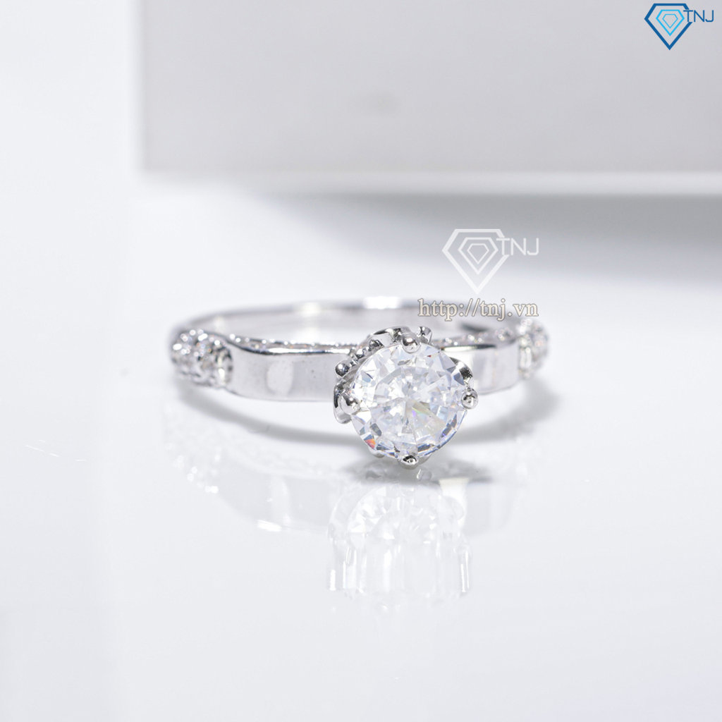 Nhẫn bạc nữ 925 xi kim đính đá sang trọng NN0545