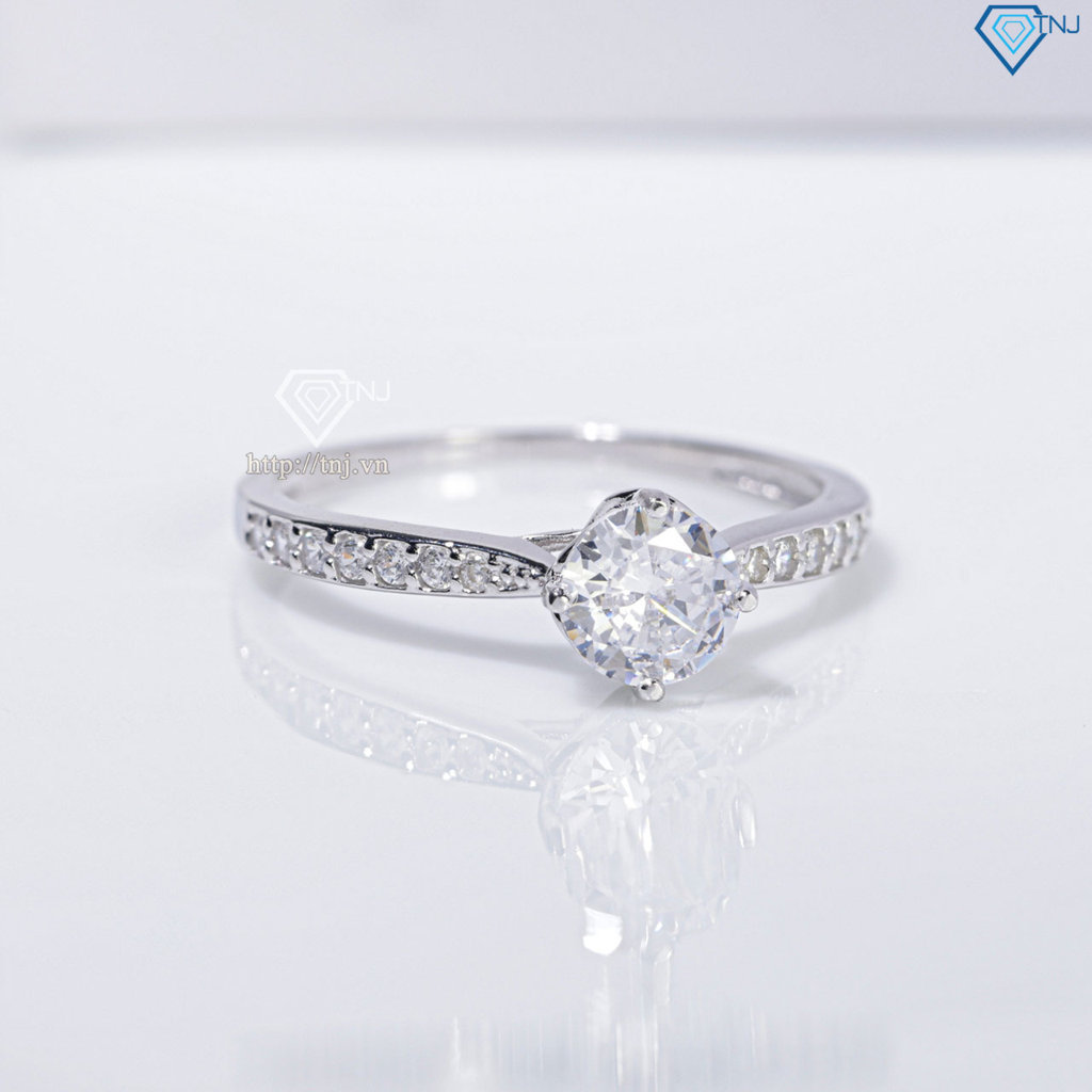 Nhẫn bạc nữ xi kim đơn giản NN0552-XK