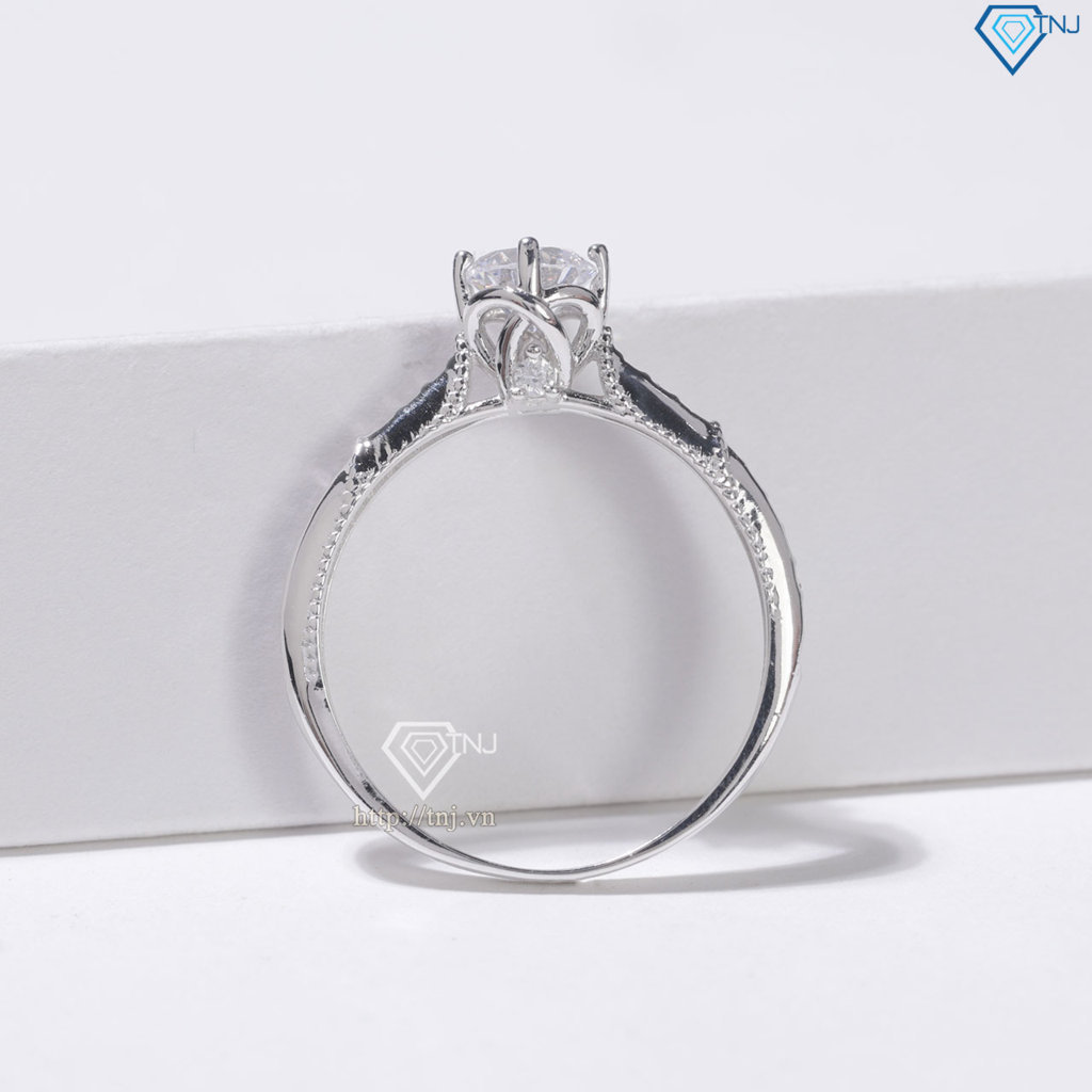 Nhẫn bạc nữ xi kim đơn giản NN0556-XK