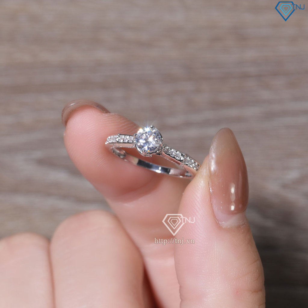 Nhẫn bạc nữ xi kim đơn giản NN0556-XK