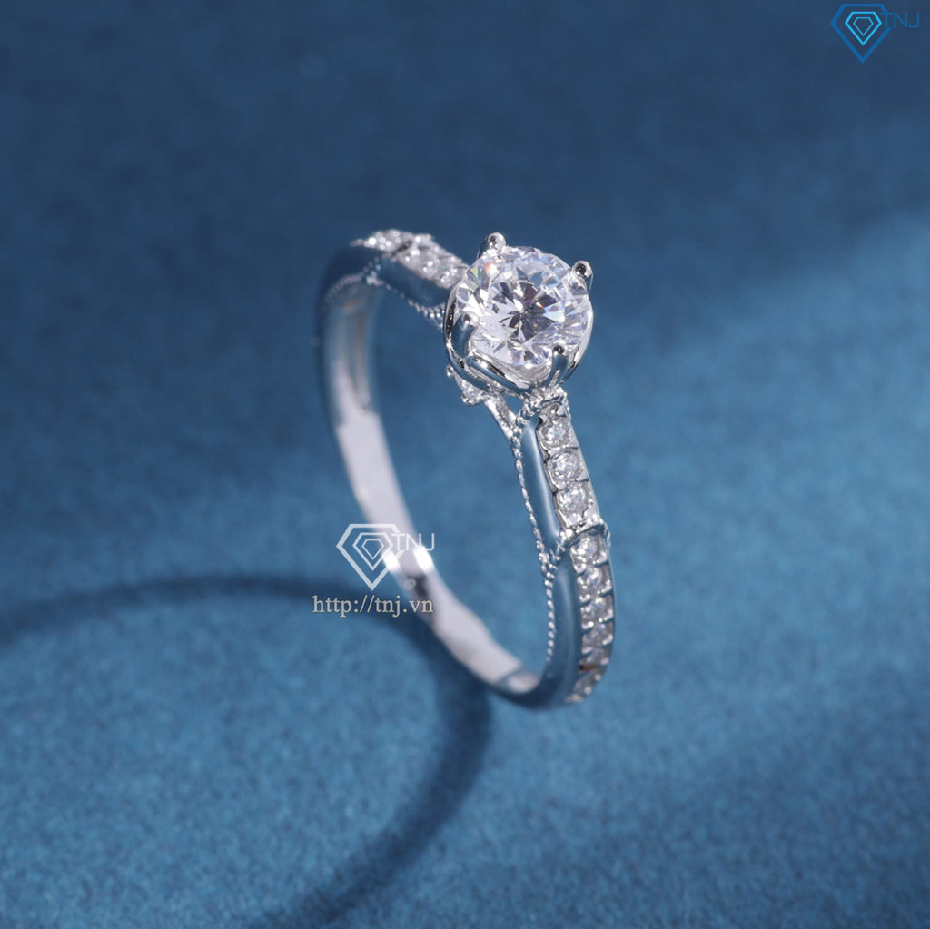 Nhẫn bạc nữ xi kim đơn giản NN0556-XK