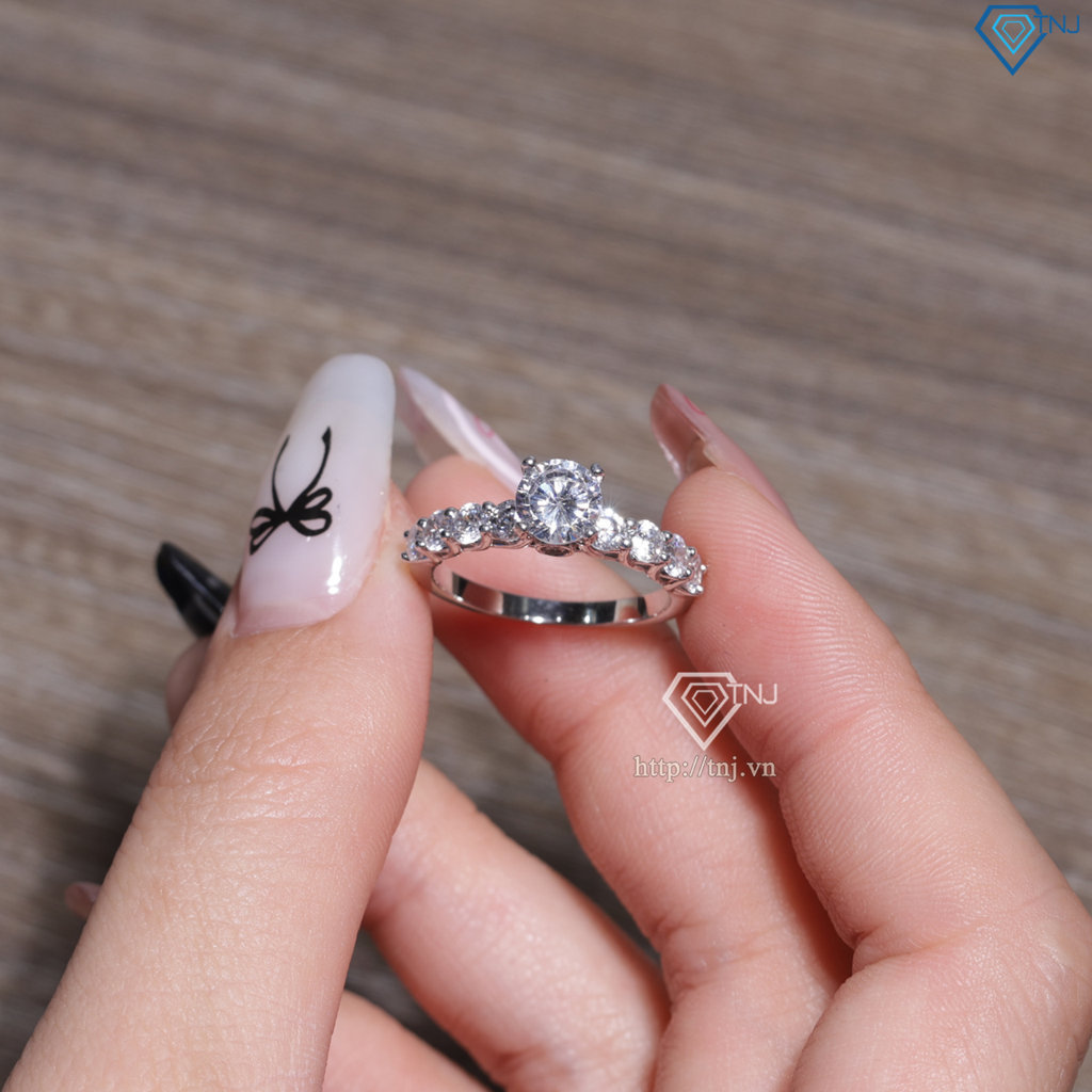 Nhẫn bạc nữ xi kim 925 cao cấp sang trọng NN0564-XK