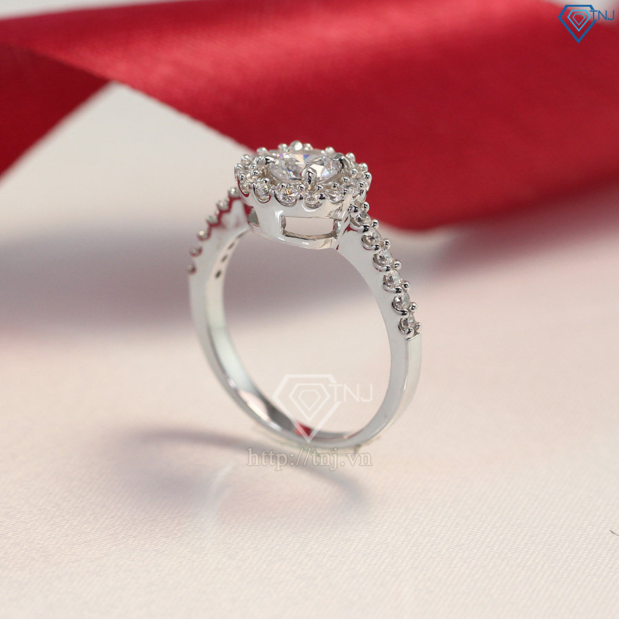 nhẫn bạc nữ đẹp đính đá cao cấp nn0171