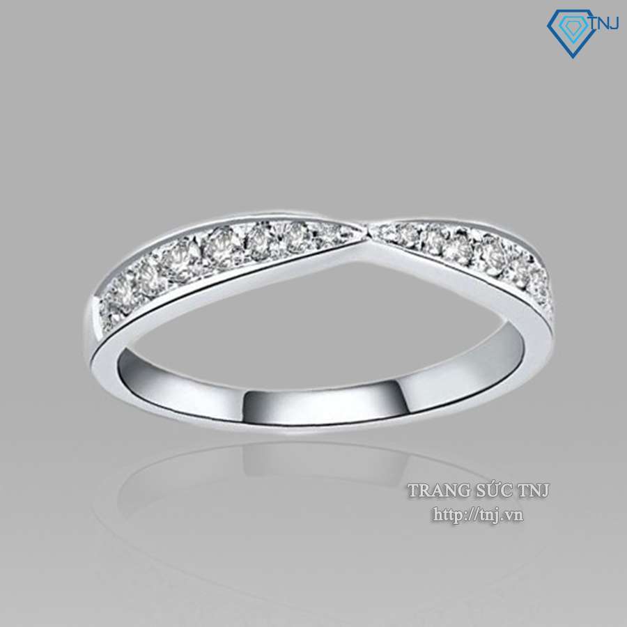 nhẫn nữ bạc đính đá đơn giản tinh tế nn0146