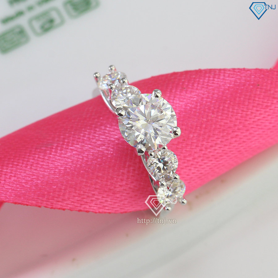 Nhẫn nữ đính full kim cương Moissanite sang trọng NNM0086
