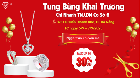 Nhân dịp khai trương chi nhánh TNJ cở sở 6 tại Đà Nẵng ( 373 Lê Duẩn, P. Chính Gián, Q. Thanh Khê, TP. Đà Nẵng )